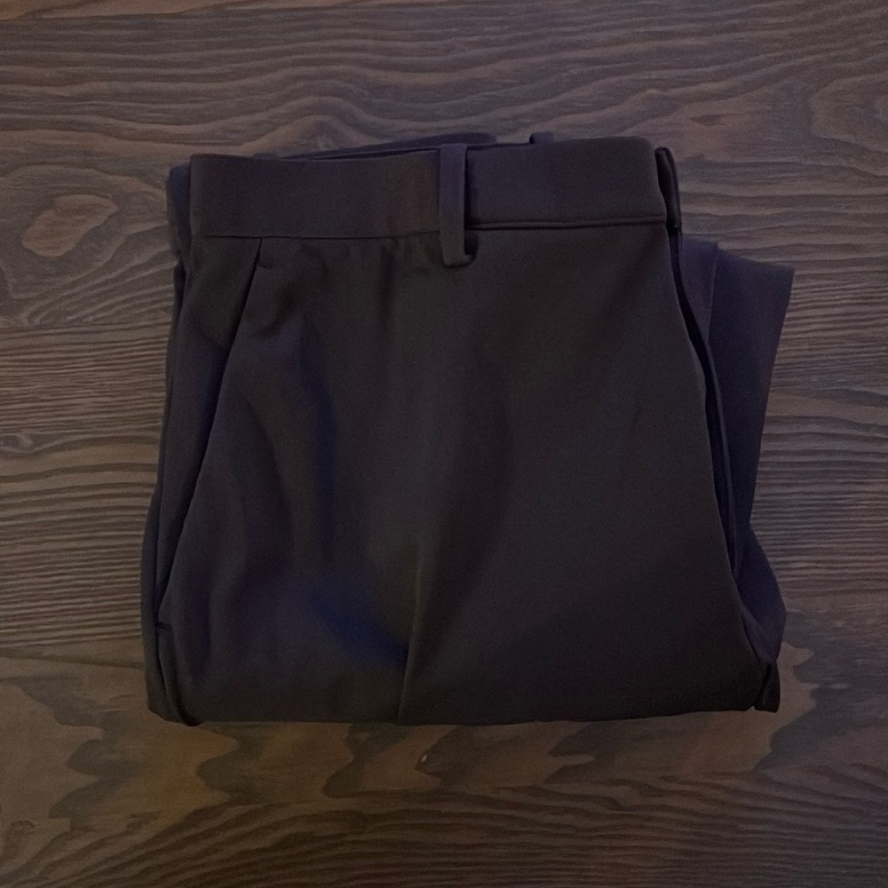 Dark Purple, Uniqlo Stretch Slacks Dress Pants, Large